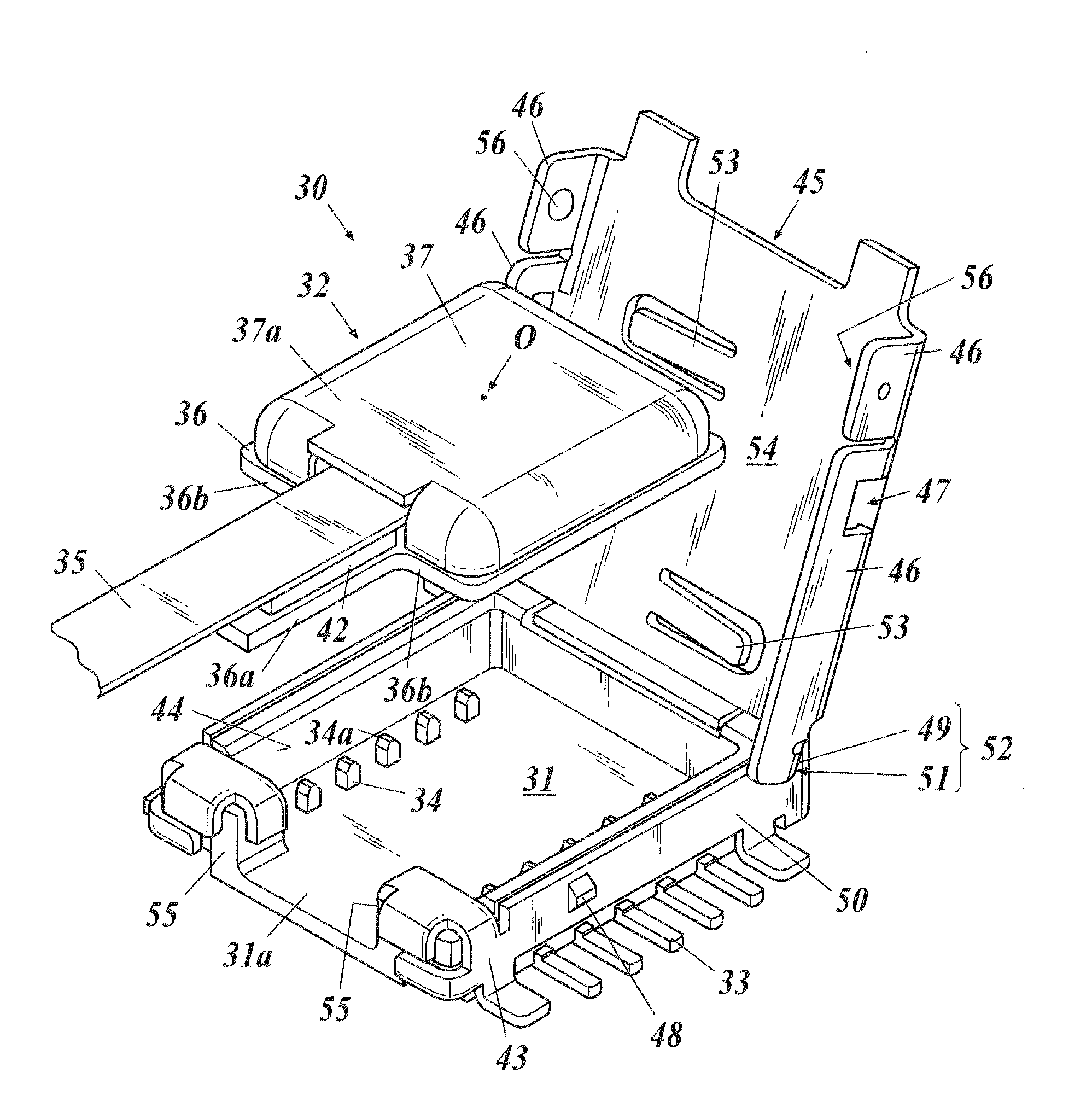 Connector, optical transmission module and optical-electrical transmission module