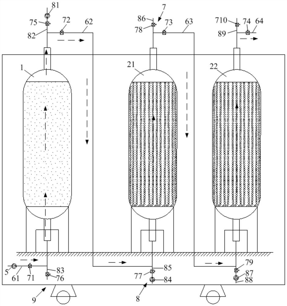 Desulfurized gypsum washing water treatment system, cleaning method and control system