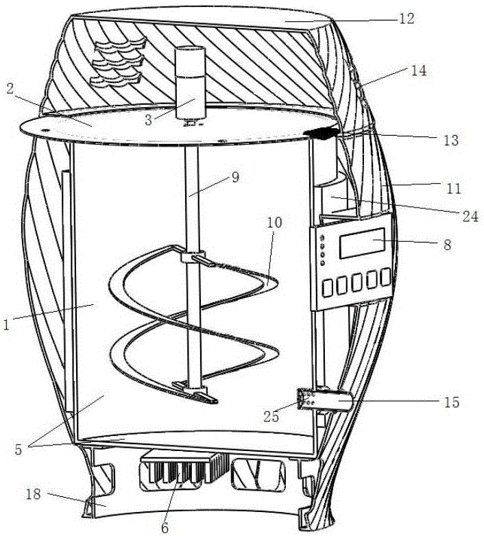 Household liquor brewing vessel