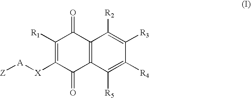 Type 1, 4-naphtoquinone compounds, compositions comprising them and use of these compounds as Anti-cancer agents