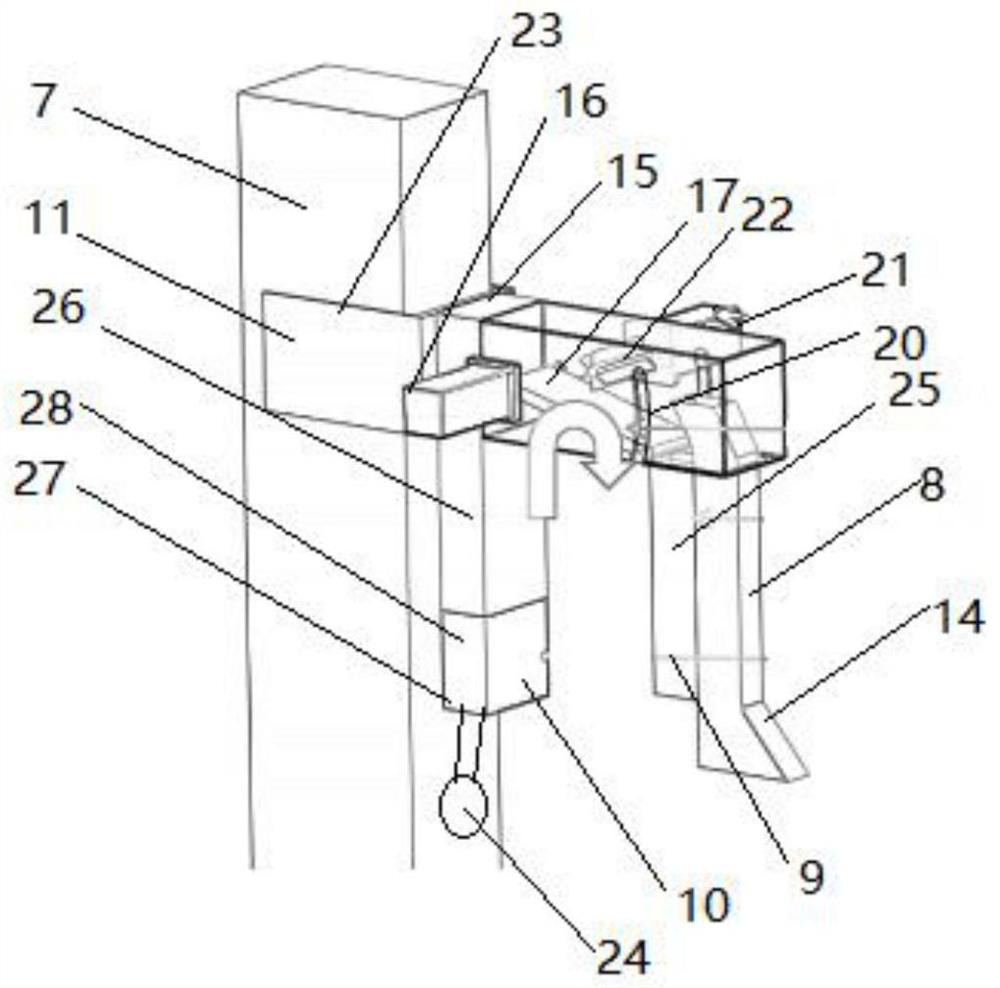 Intelligent medicine filling robot for taking medicine according to quantity