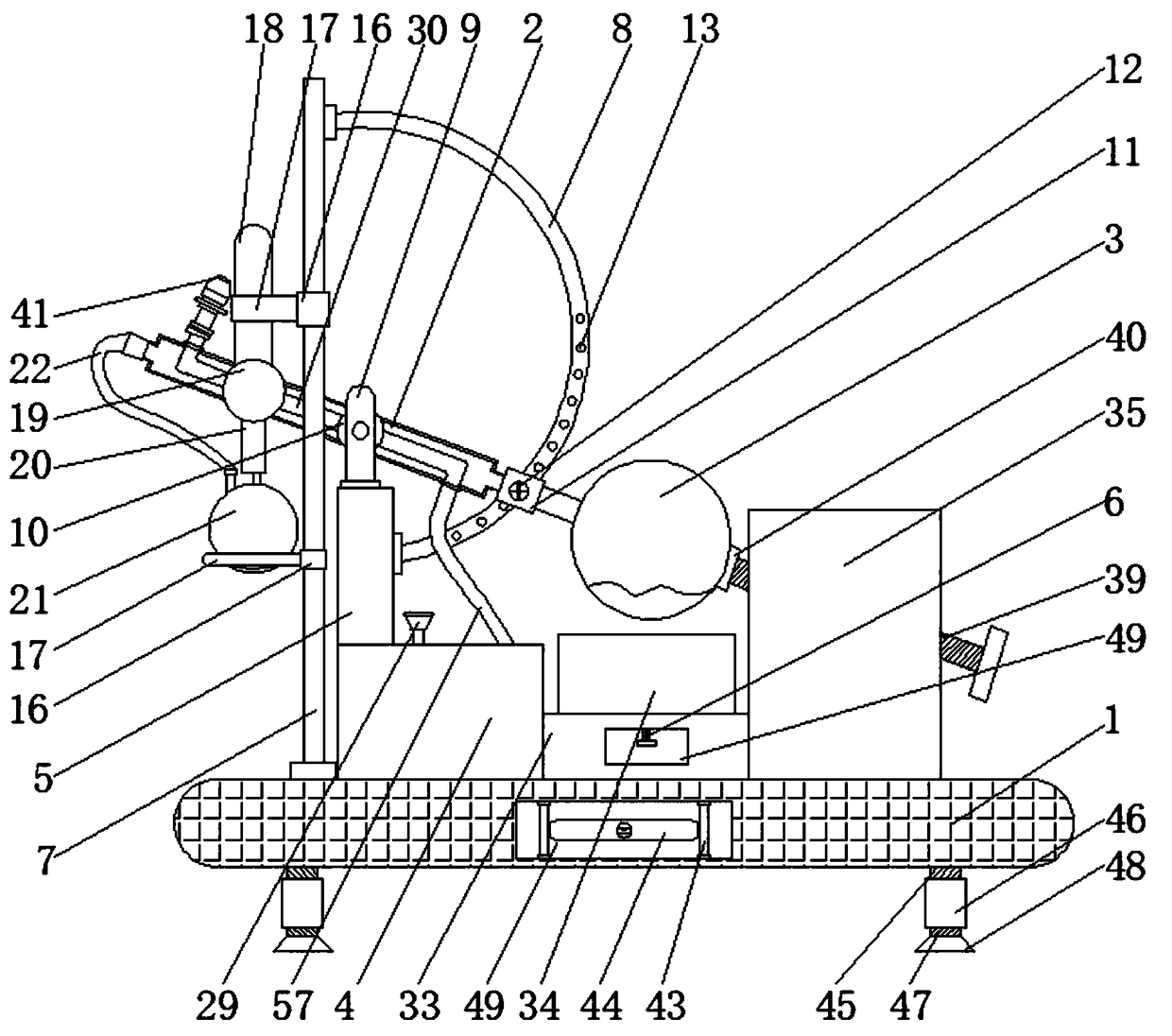 Biological medicine evaporating unit and method