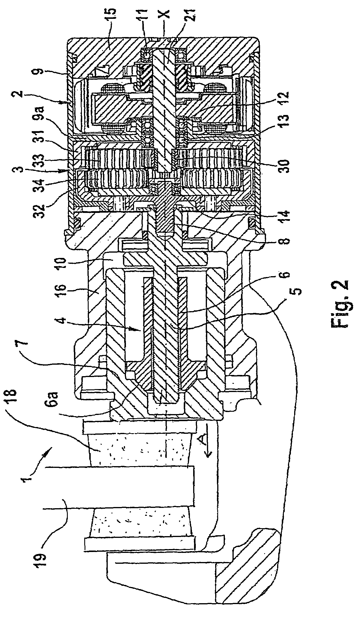 Combined service and parking brake apparatus and method for executing an emergency braking action