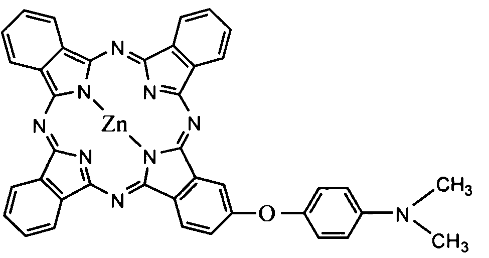 Monosubstituted metal phthalocyanine and synthesis and separation method and application thereof