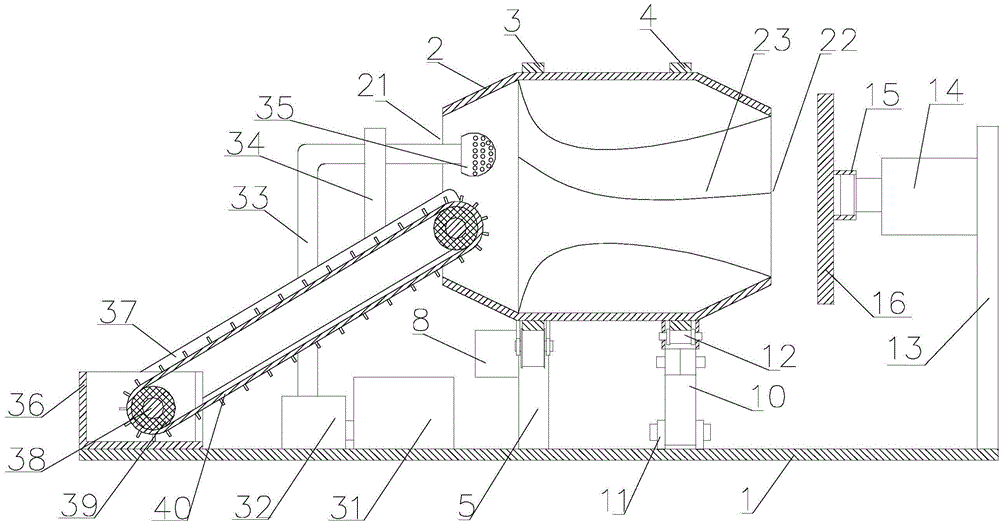 Cement mixer capable of realizing automatic feeding and accurate discharging