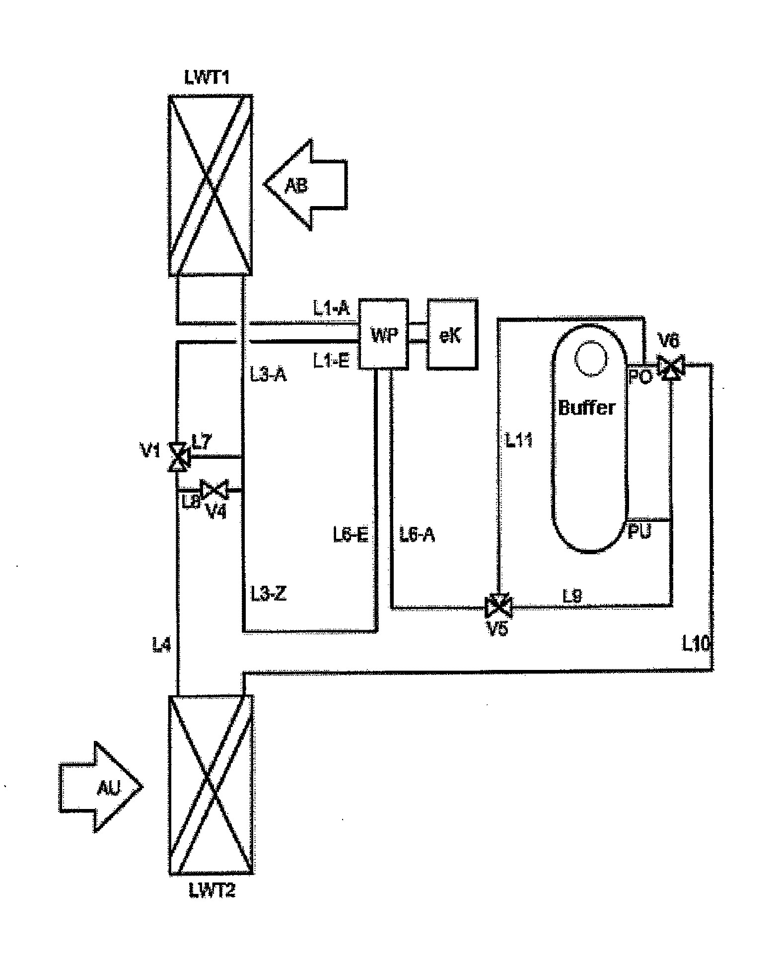 Device for increasing the heating and cooling output of a heat pump in heat reclamation in air conditioning units