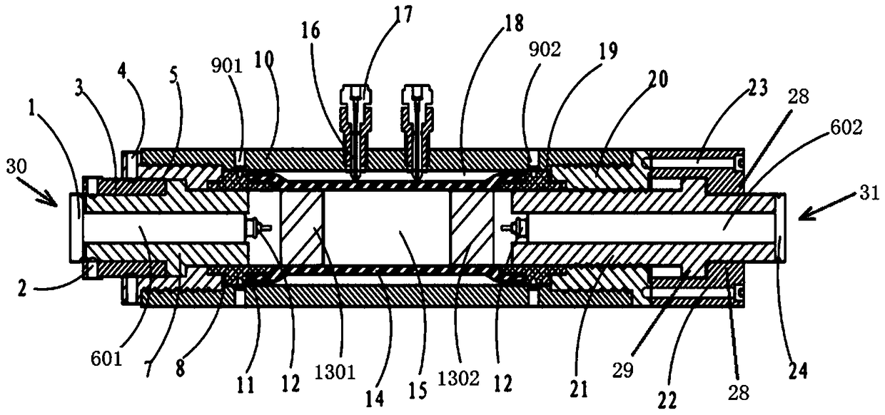 Three-axis clamping device applicable to high-temperature and low-temperature cycle and medical CT (Computerized Tomography) machine