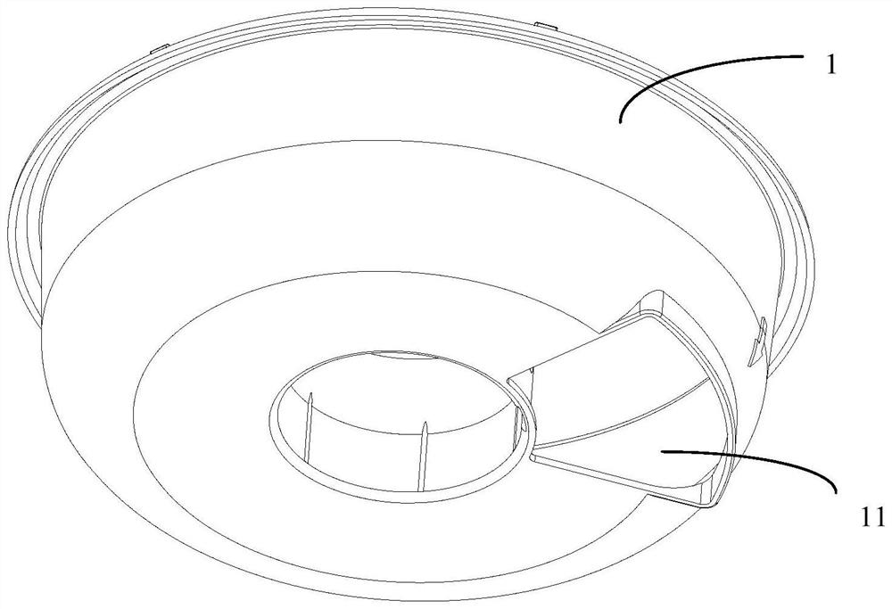 Feeding device, pot cover assembly and cooking utensil