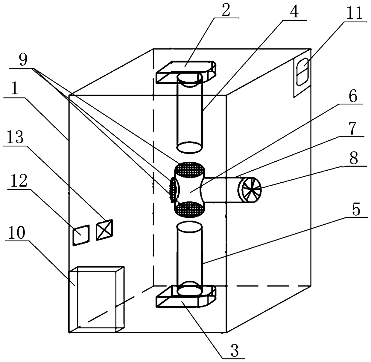 Construction site dust real-time monitoring and alarm linkage device