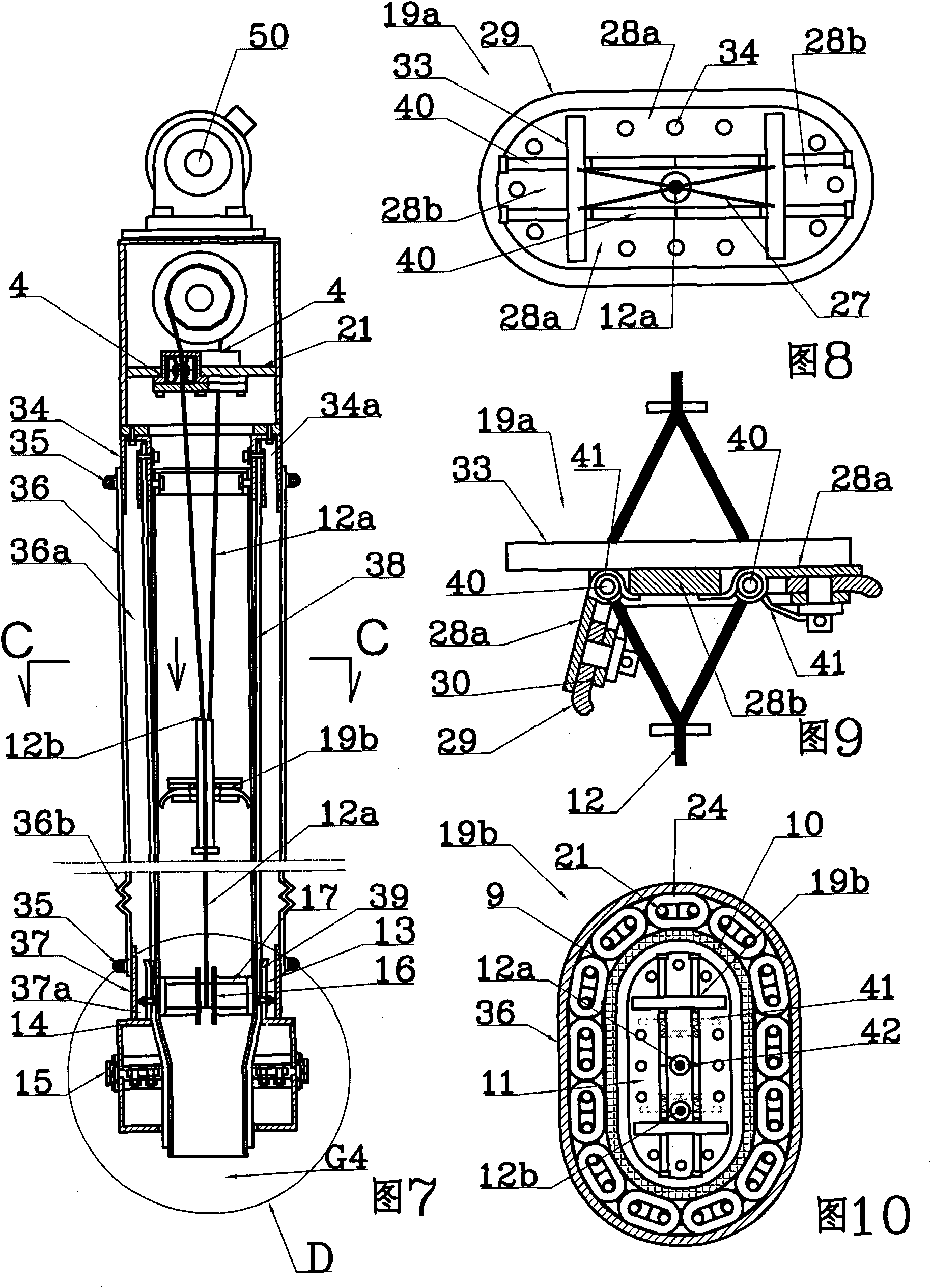 High-pressure compressing solid-liquid separation device of flexible pipe