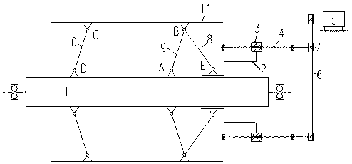 Automatic opening and closing device for hank reels of hank reeling machine