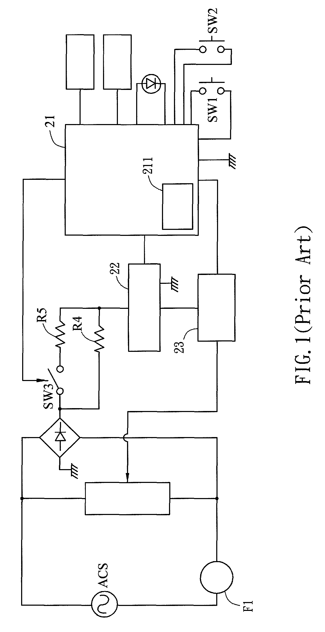 Control circuit of cycling switch and control method thereof