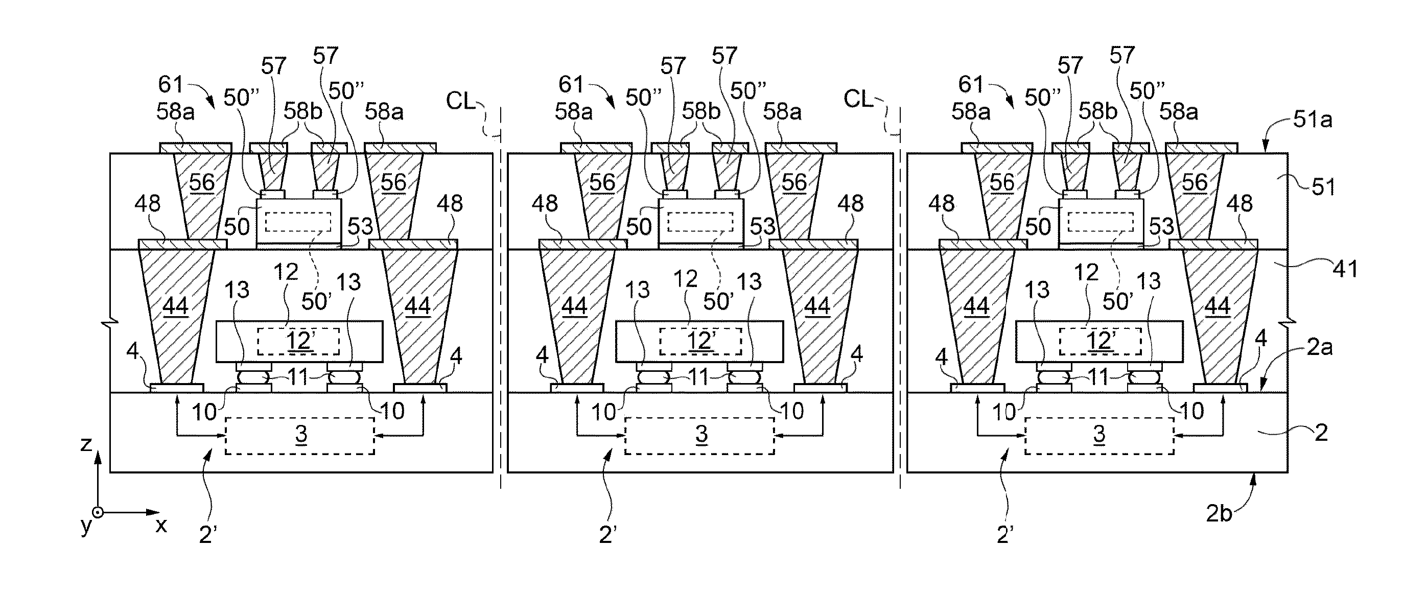 Wafer-level packaging of integrated devices, and manufacturing method thereof