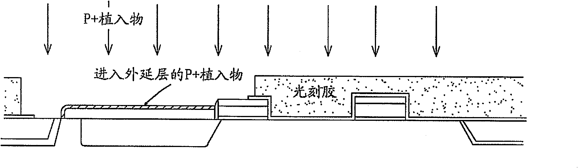 Pixel sensor with raised silicon photodiode