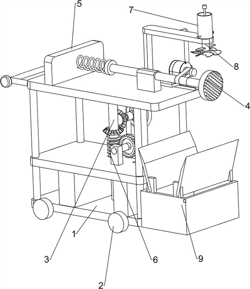 Wall perforating device for indoor decoration