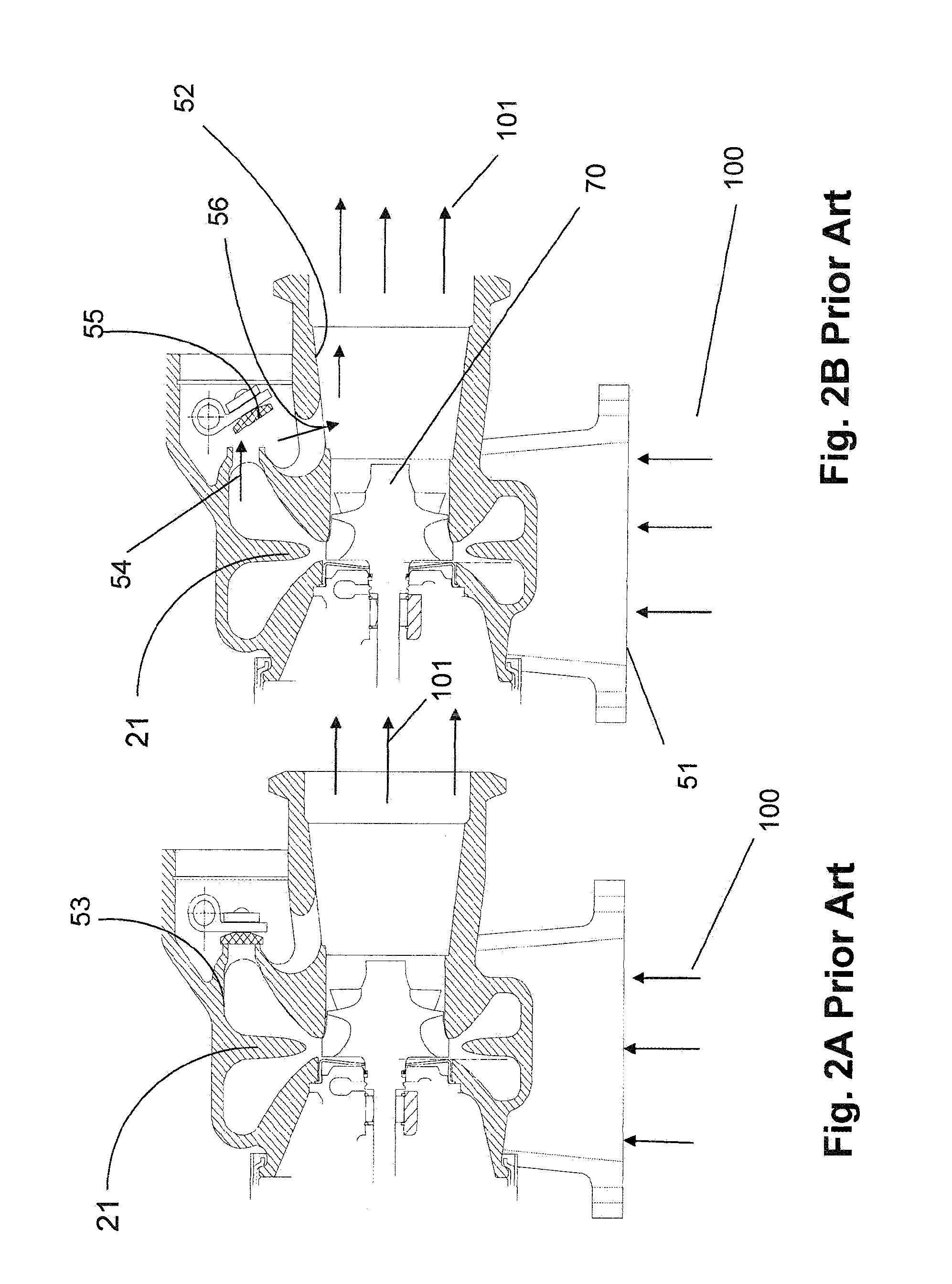 Simplified variable geometry turbocharger with vane rings