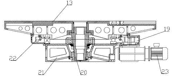 Automatic nine-station casting machine for engine cylinder liner blank