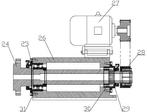 Automatic nine-station casting machine for engine cylinder liner blank