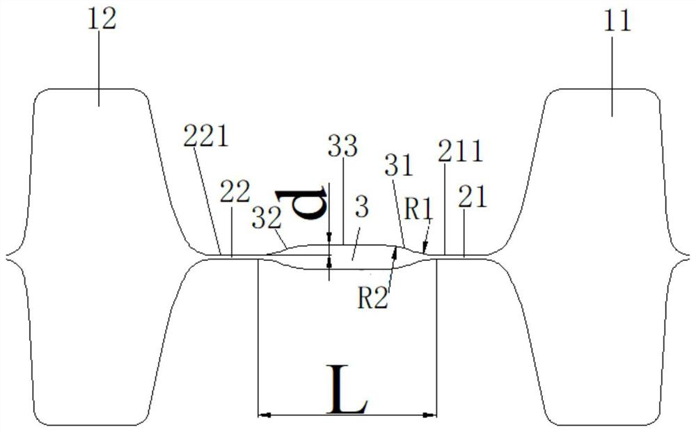 Wide-flange heavy hot-rolled H-shaped steel, and production method and application thereof