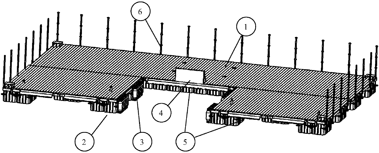 Wave suppression type water maintenance platform for seaplane