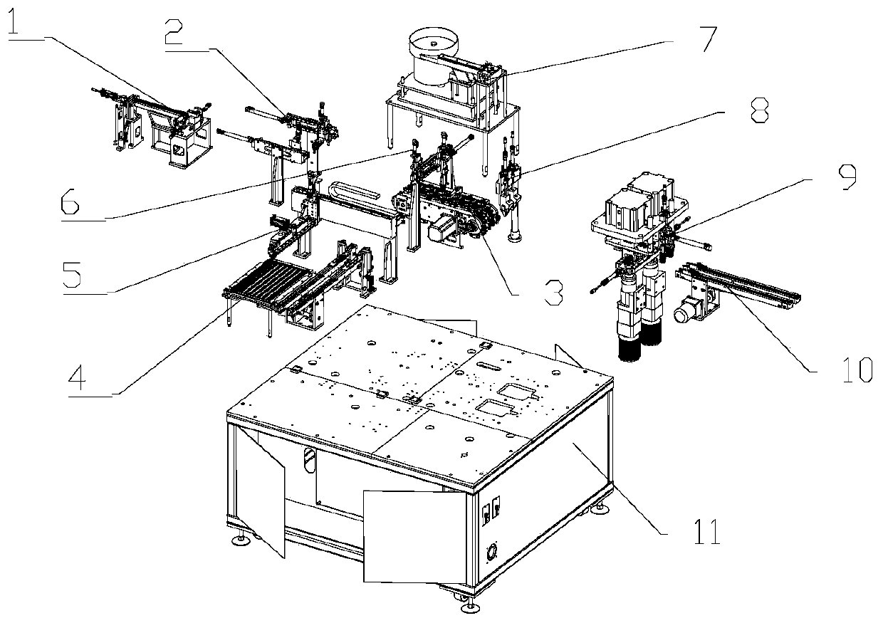 Shrapnel feeding device and inductive element automatic assembly equipment