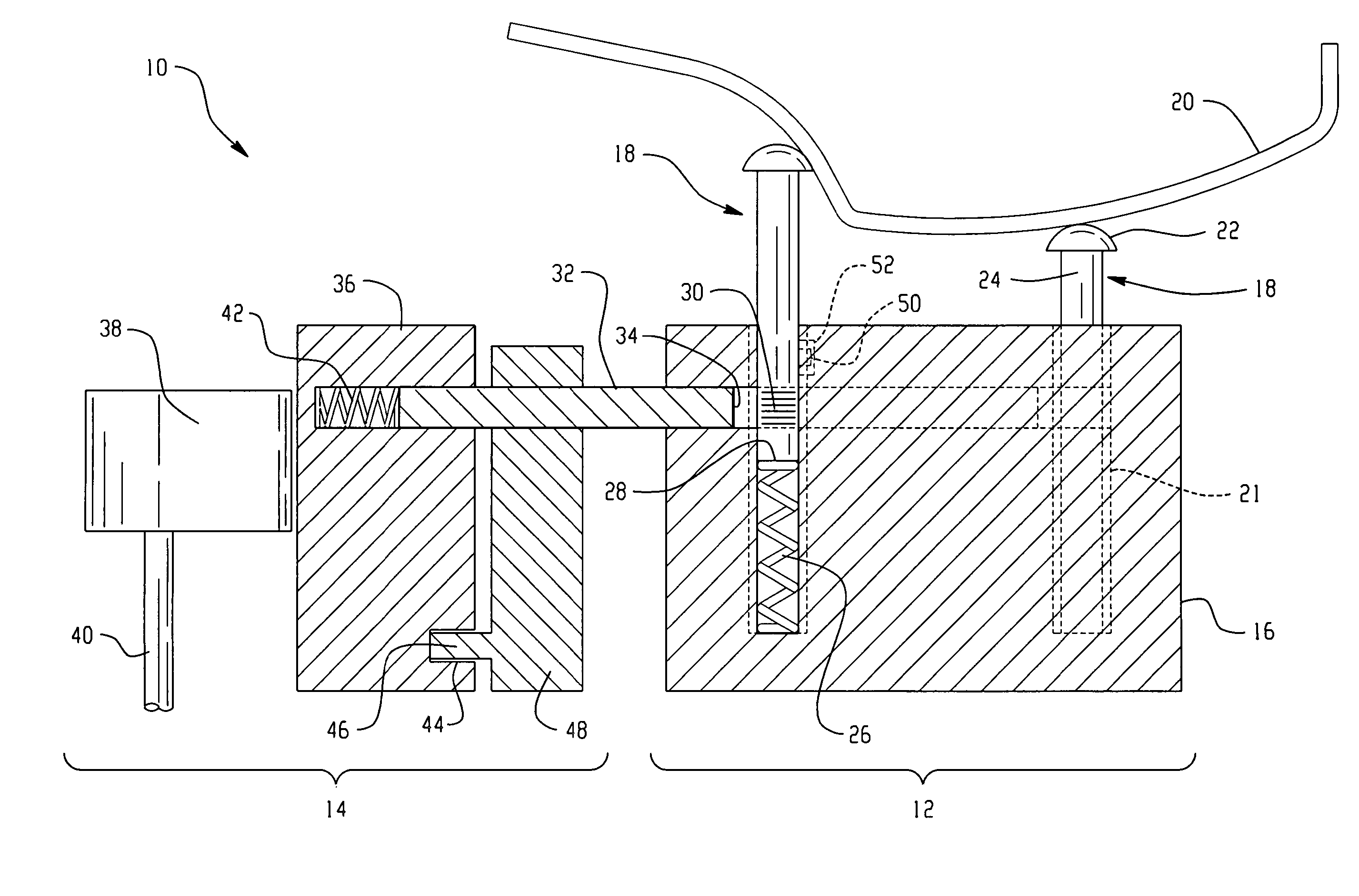 Reconfigurable clamp for a flexible manufacturing system