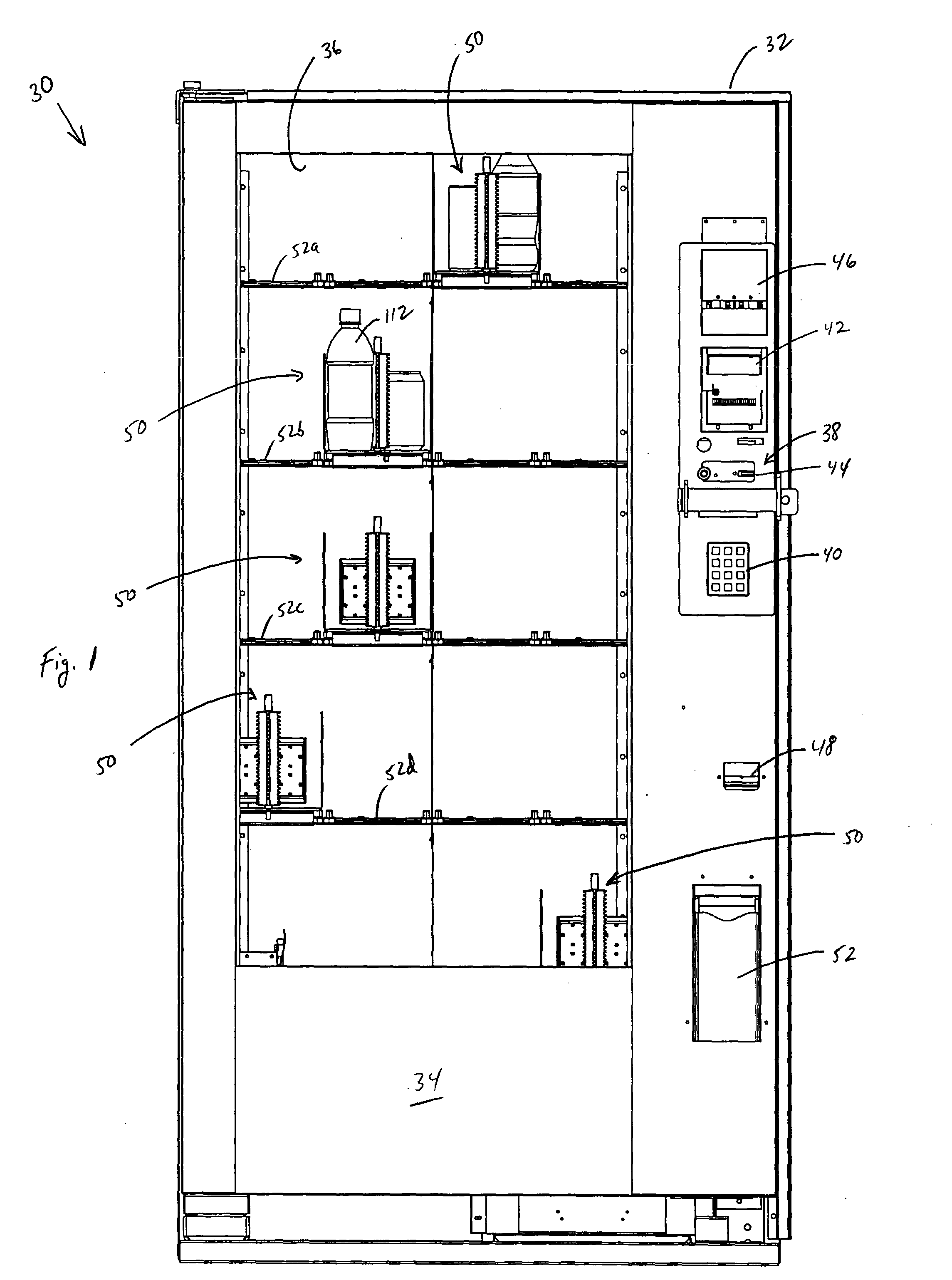 Clear door vending machine