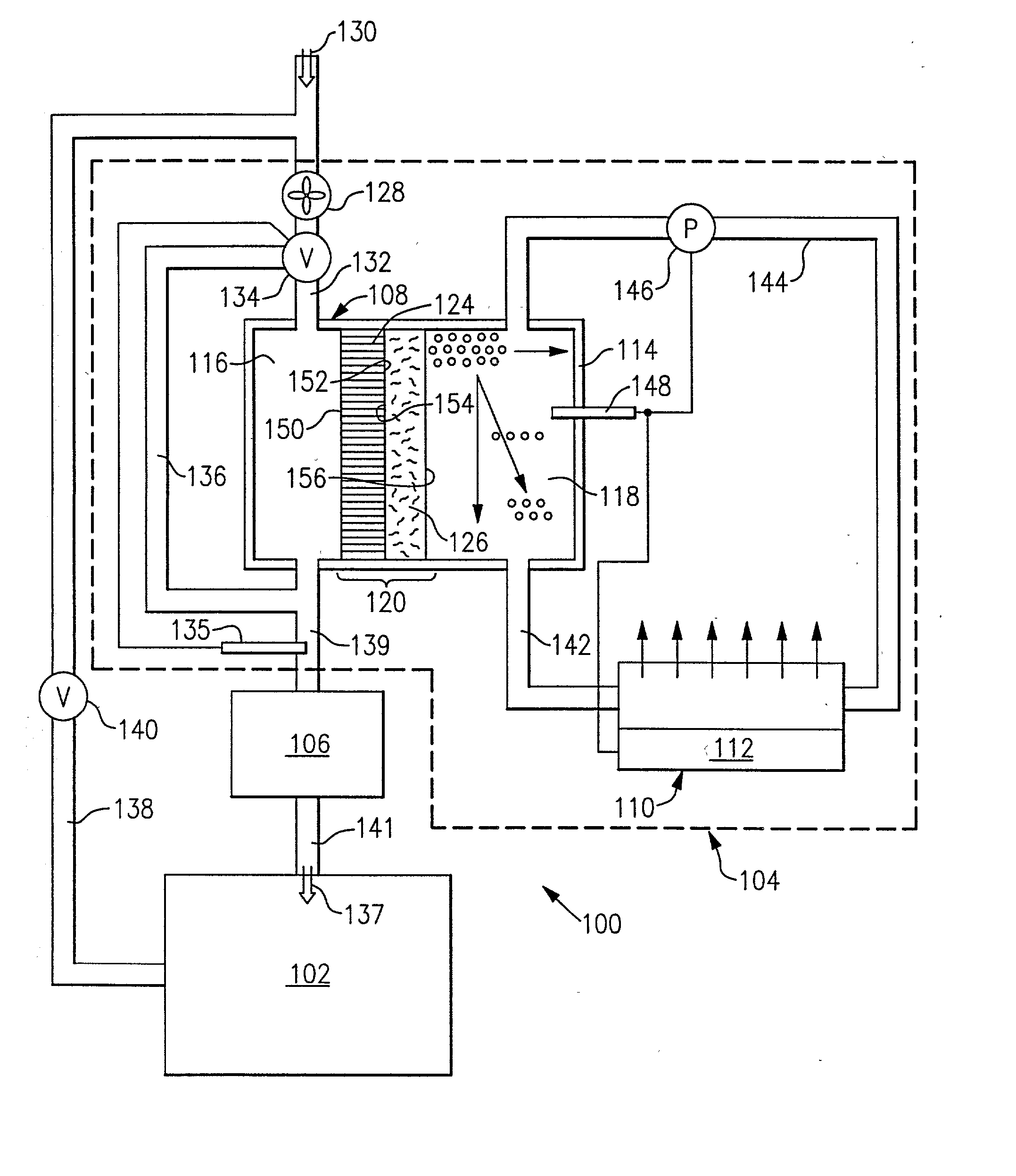 Dehumidification process and apparatus using collodion membrane