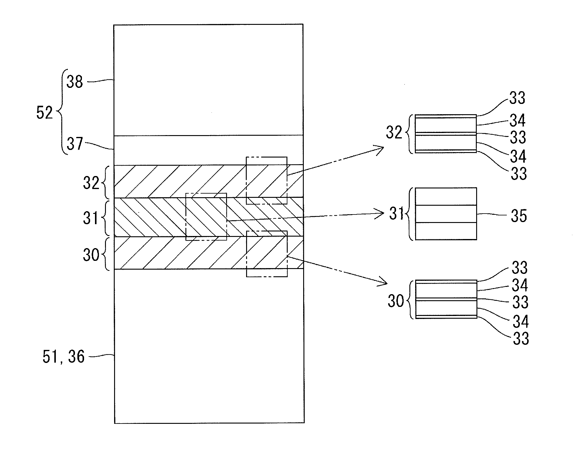 Nitride semiconductor light-emitting device with periodic gain active layers