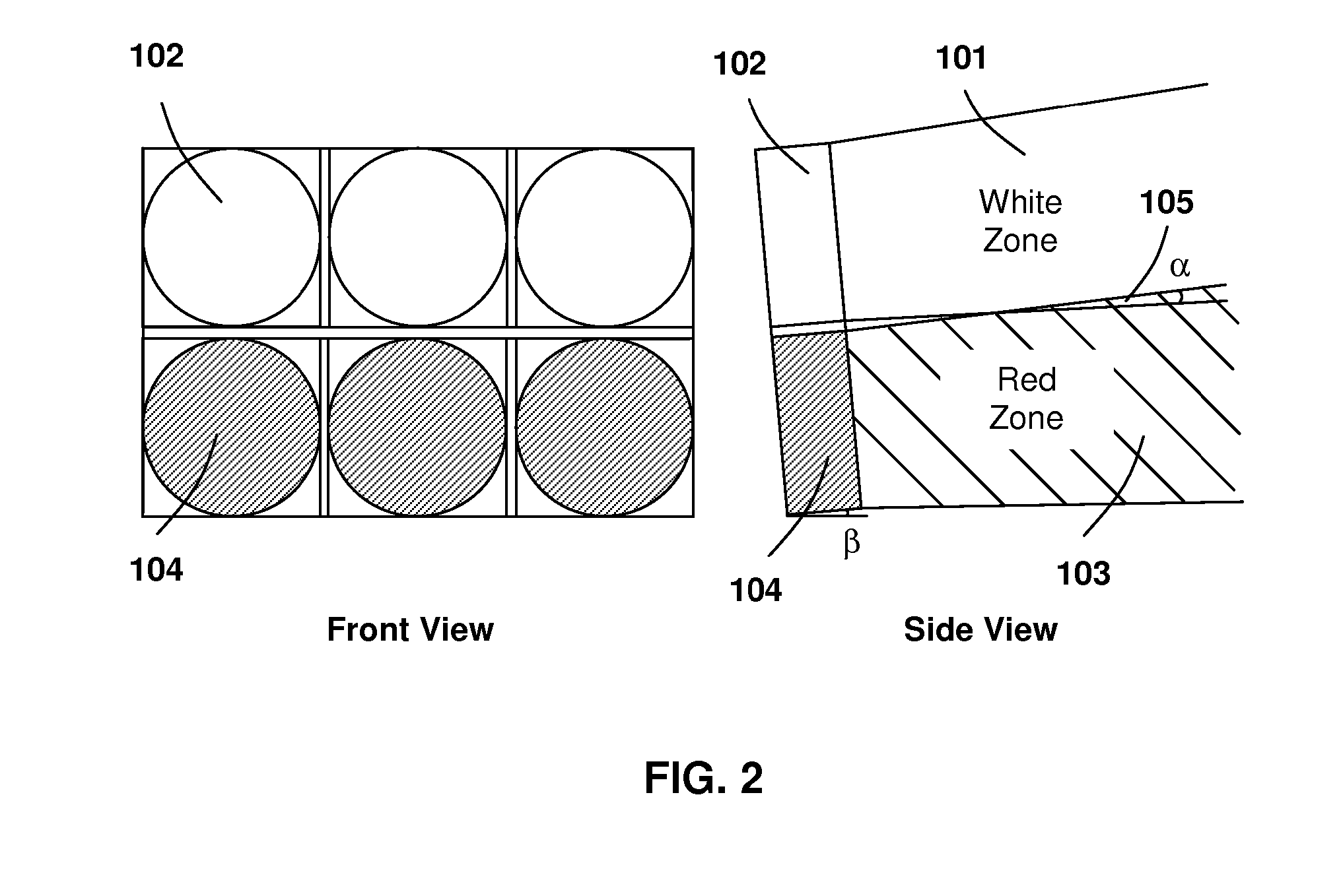 Visual navigational aids based on high intensity LEDS