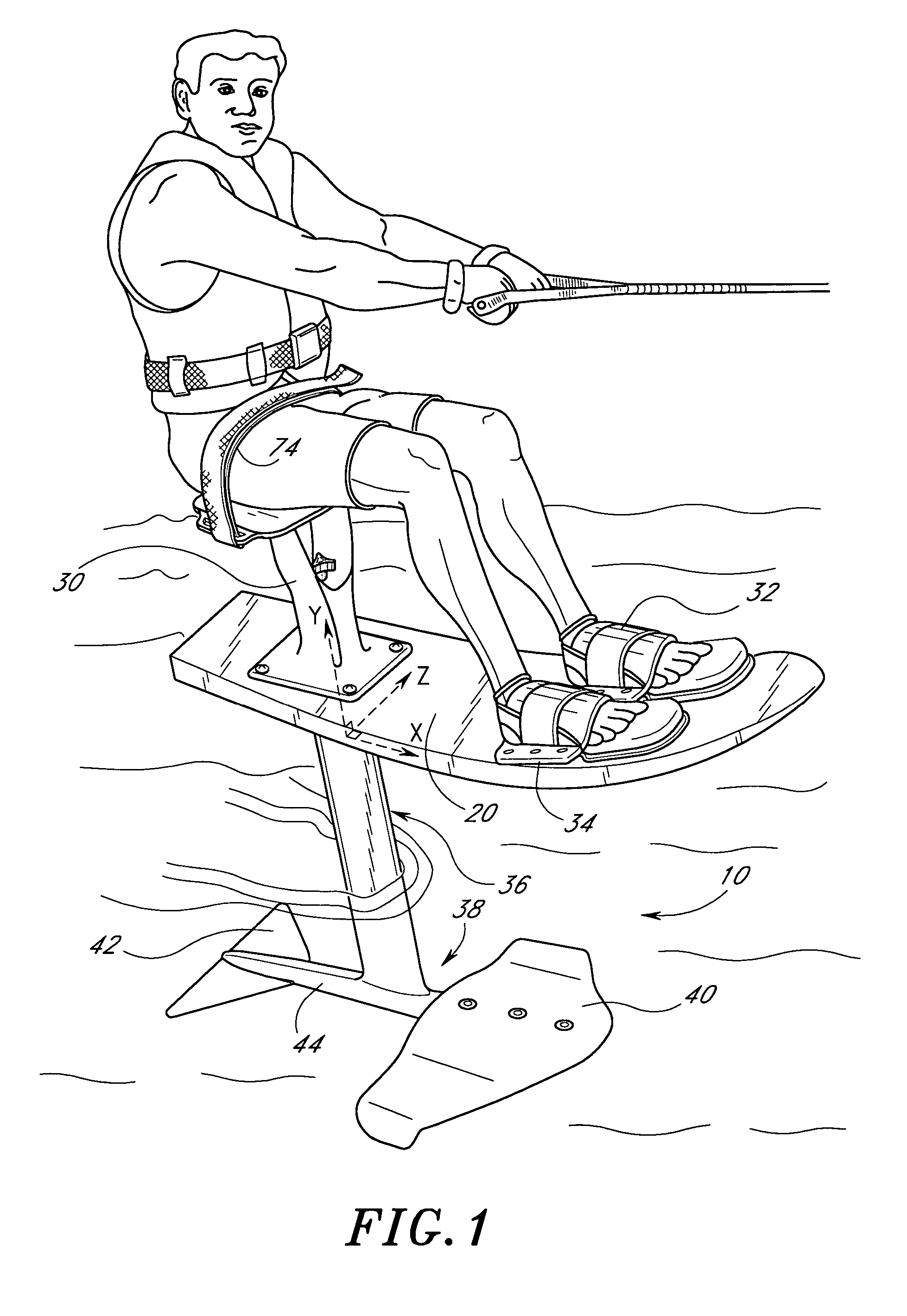 Flying ski