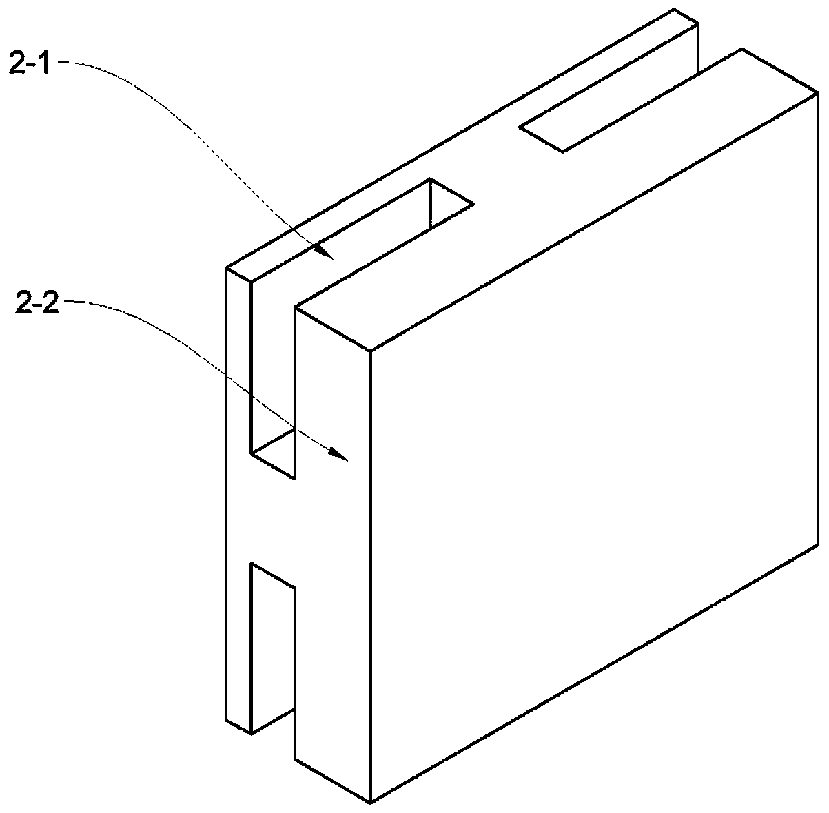 Novel glass curtain wall with high safety and installing method thereof