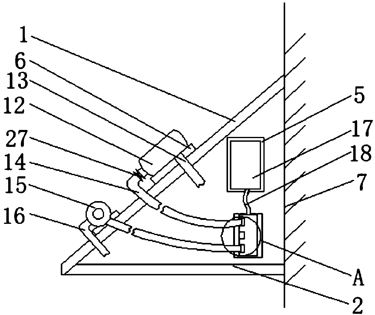 Laser passive distributed type active safety protection system for oil storage tank