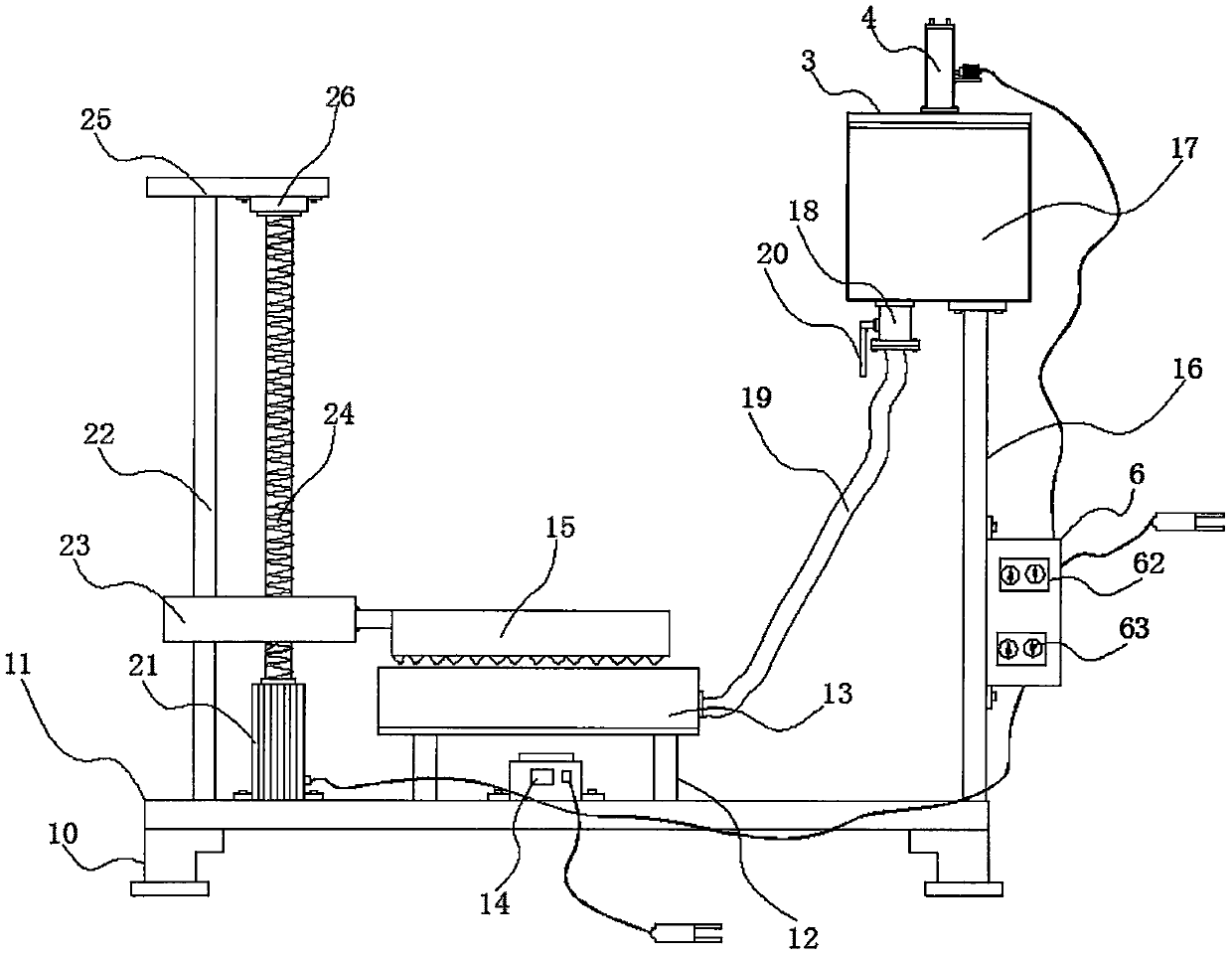 A photosensitive resin 3D printing device