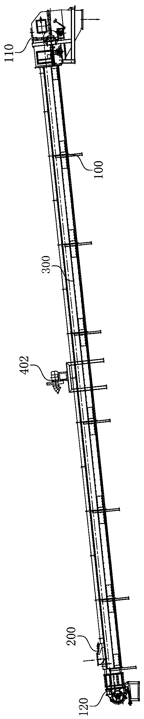 Feeding inlet guiding device and anti-static belt conveyor