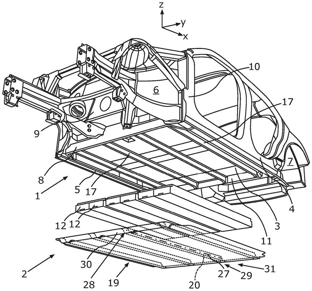 Stored energy source for a motor vehicle