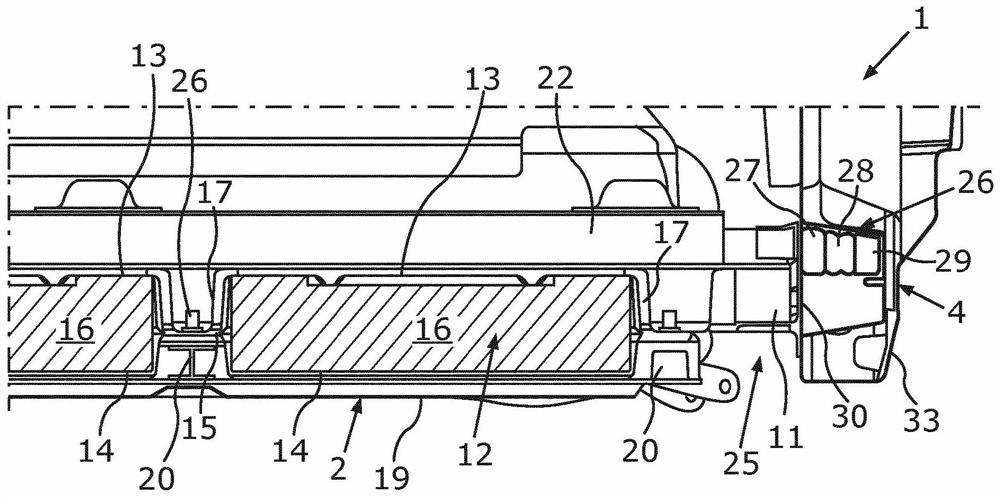 Stored energy source for a motor vehicle