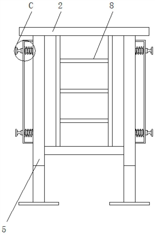 Assembly type indoor water and electricity installation scaffold