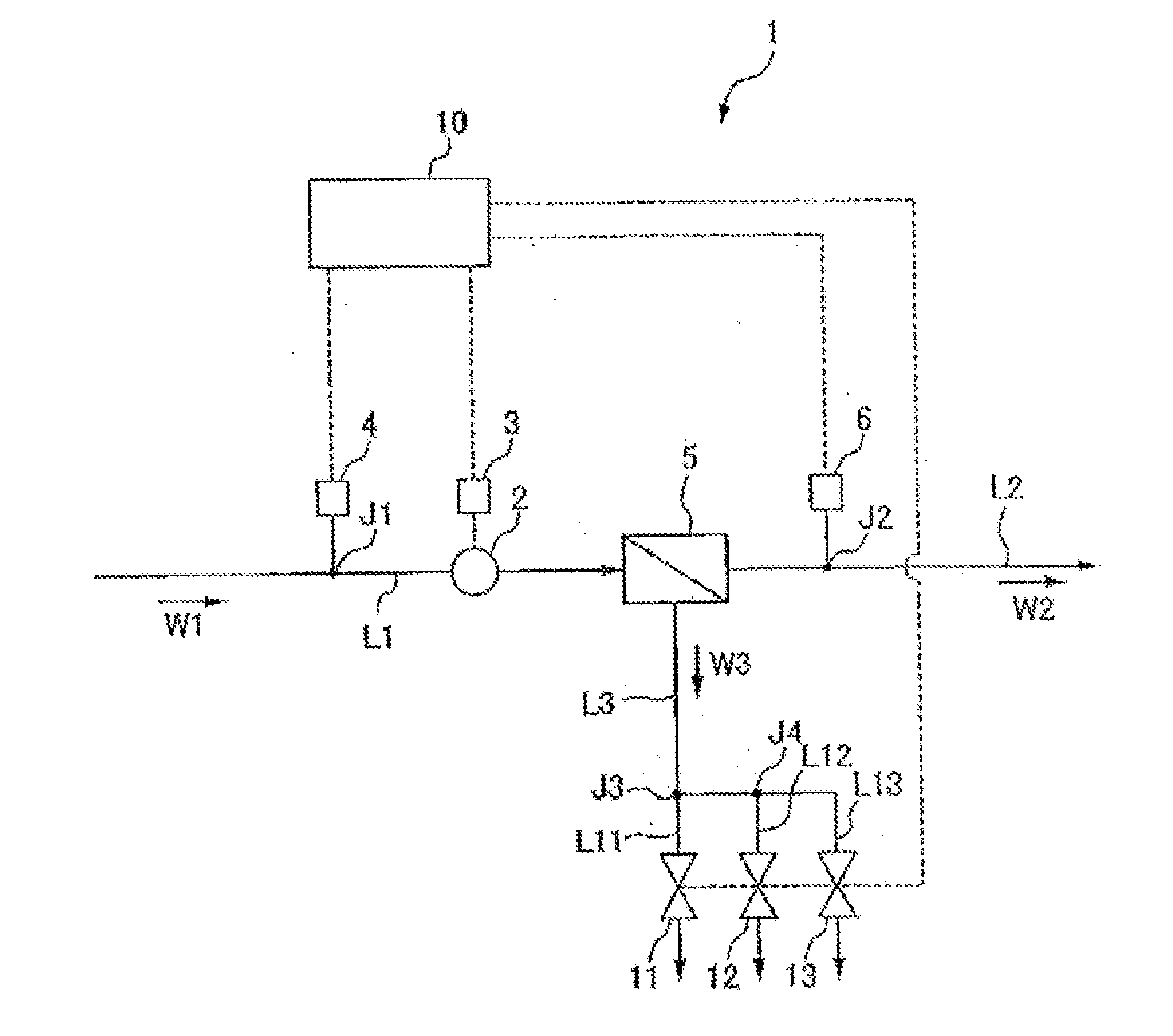 Reverse osmosis membrane separation device