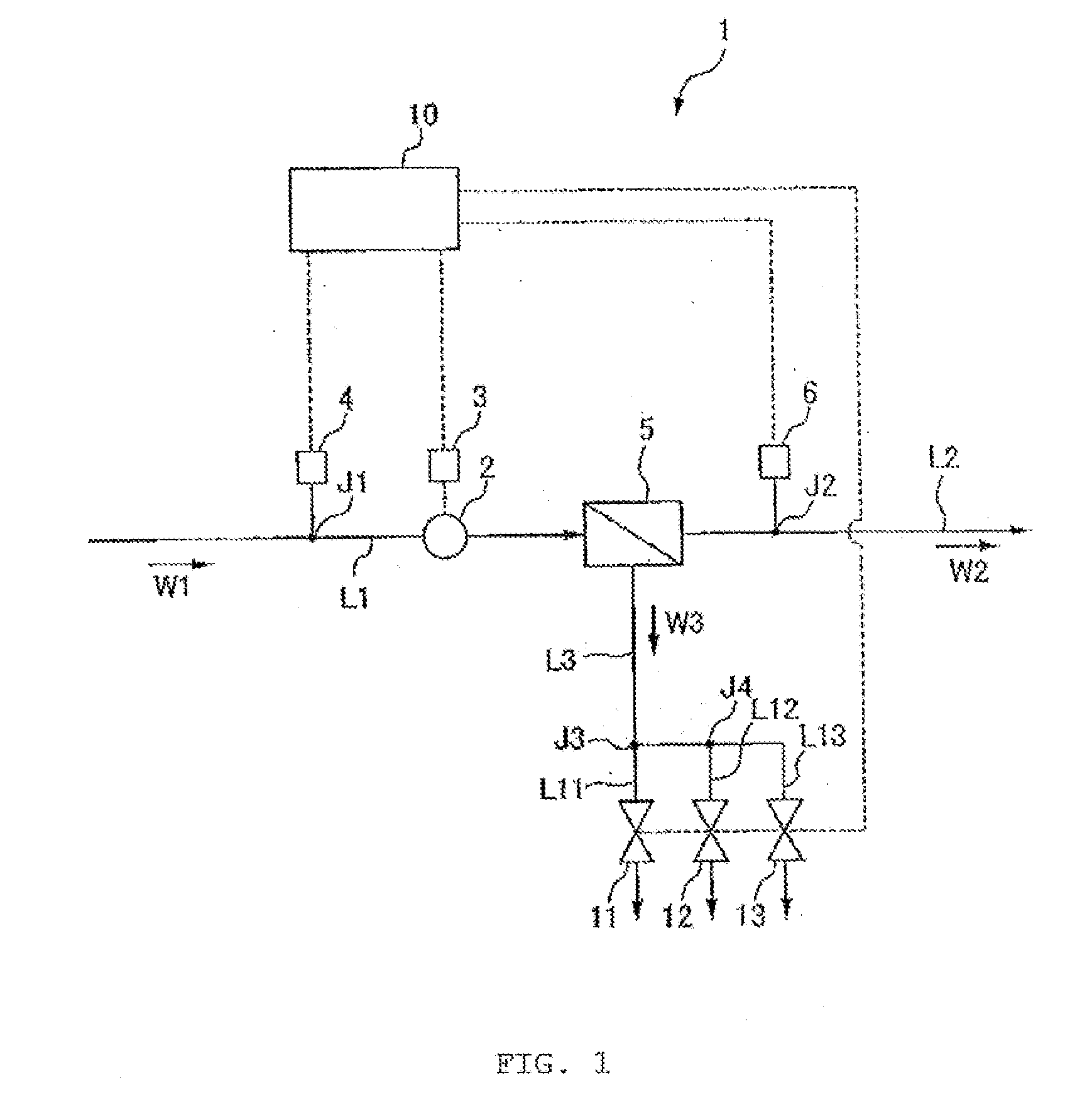 Reverse osmosis membrane separation device