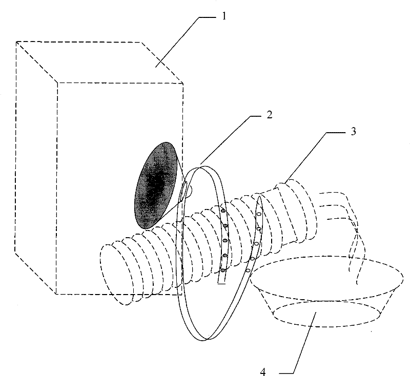 Washing machine outlet pipe drainage device