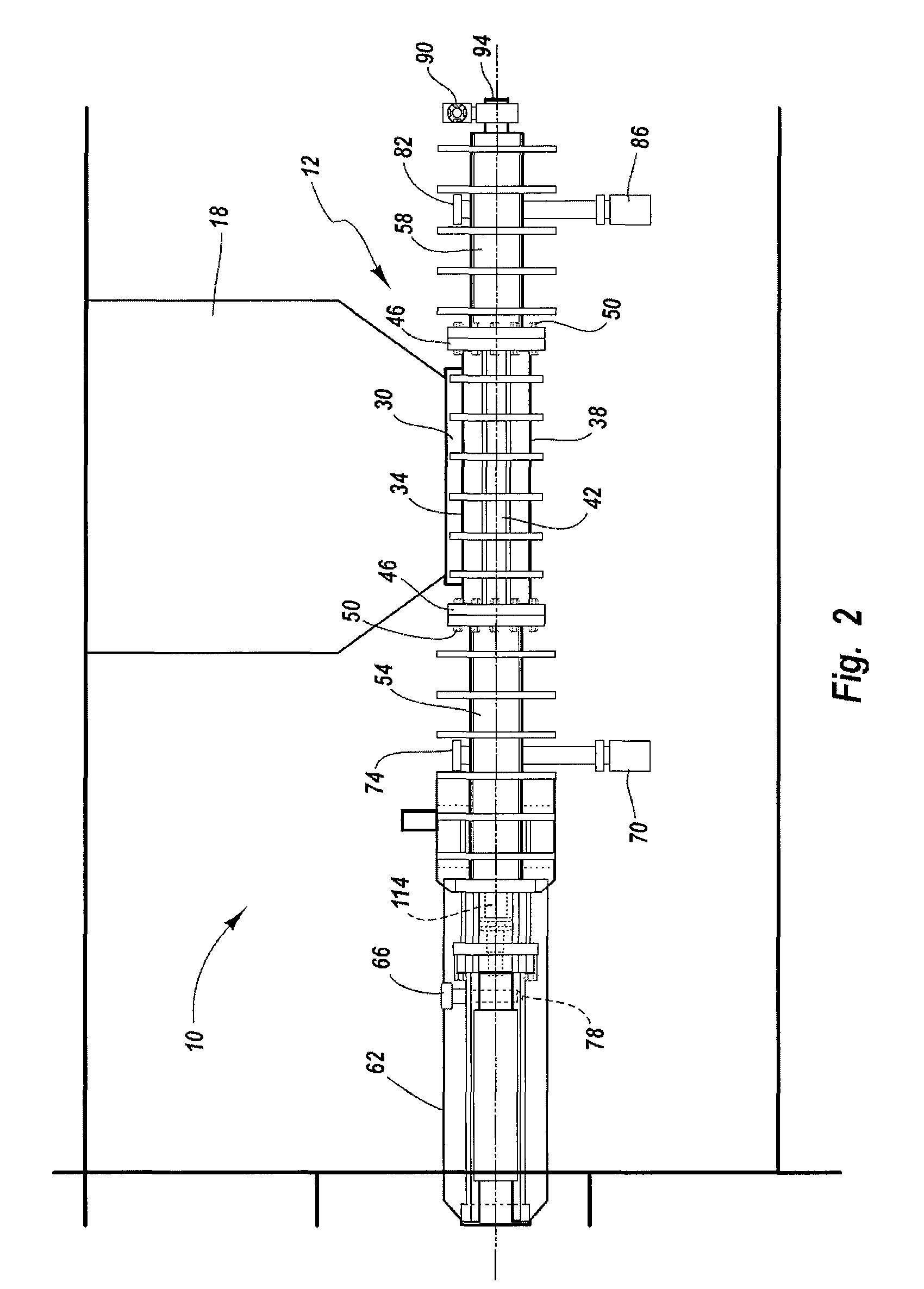 Coke drum bottom de-heading system