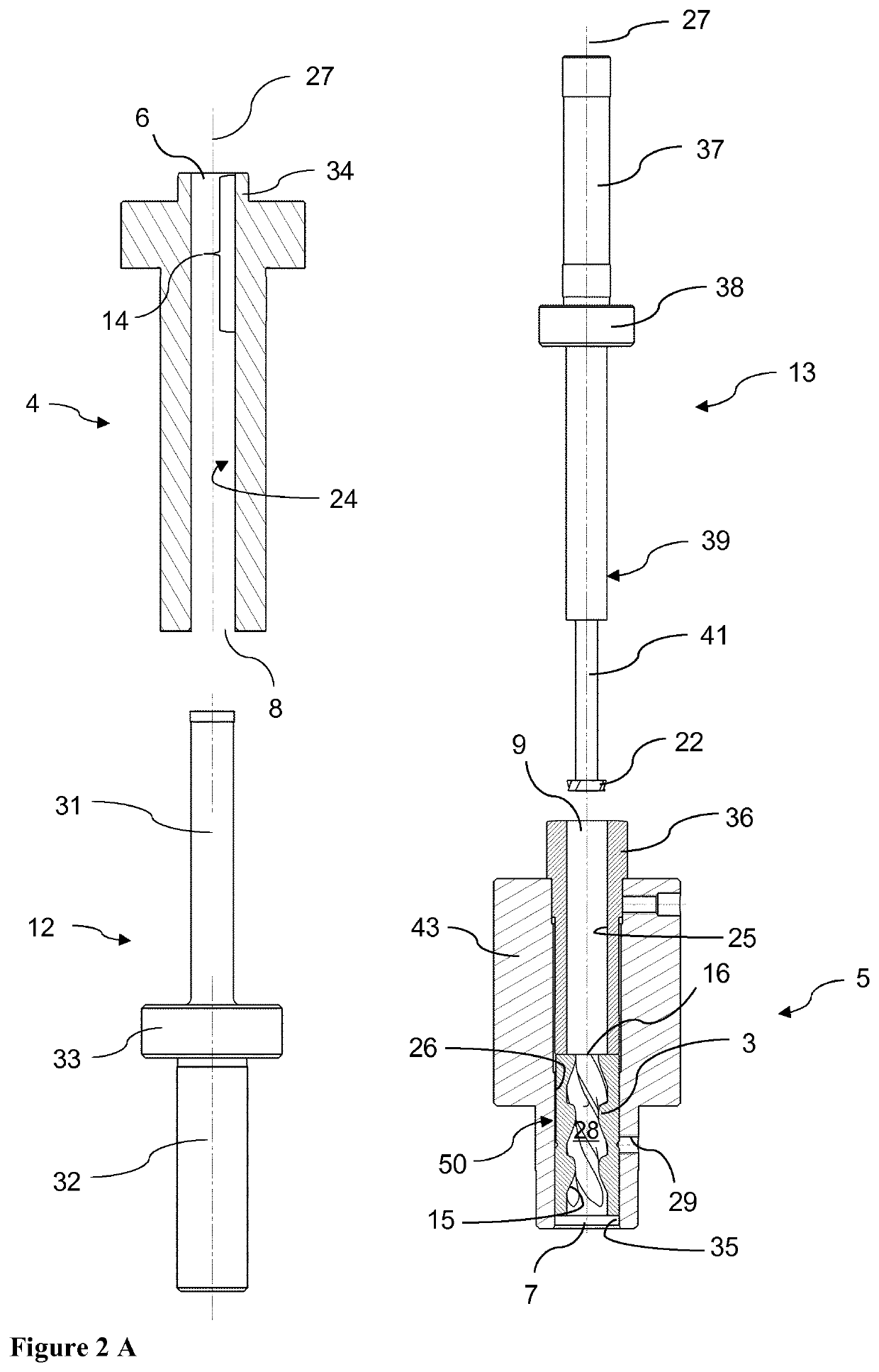 Process and apparatus for manufacturing a cutting tool by pressing