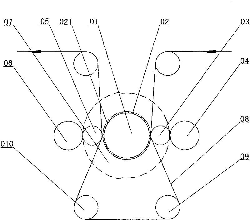 Laser holograph mould pressing method