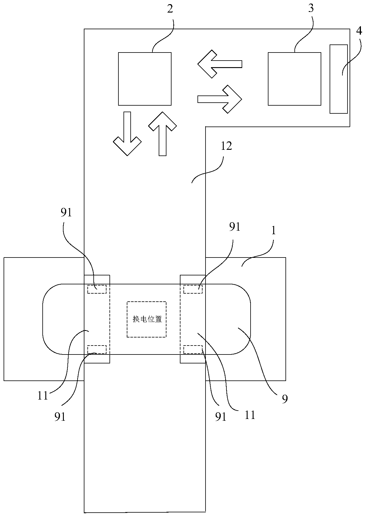 Battery replacement control method and system, electronic equipment and storage medium