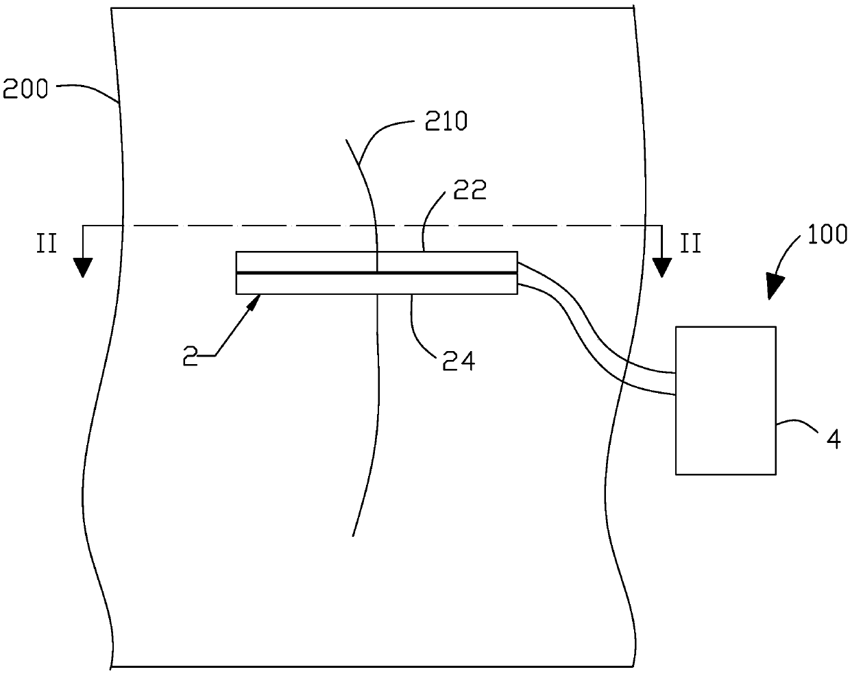 Crack width variation test method based on strain gauges