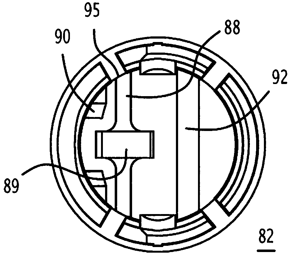 Hinged applicator for a cosmetic product and associated packaging and application assembly