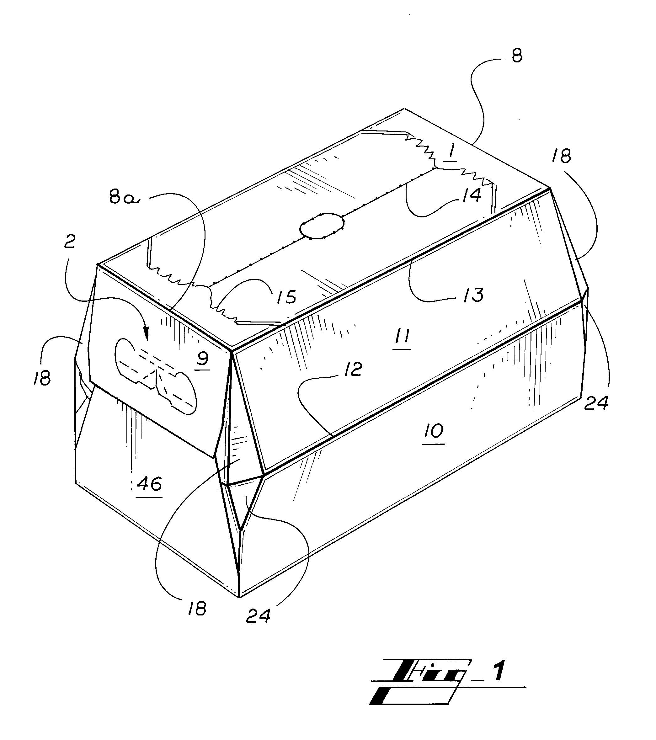 Carton handle with bottle neck avoidance