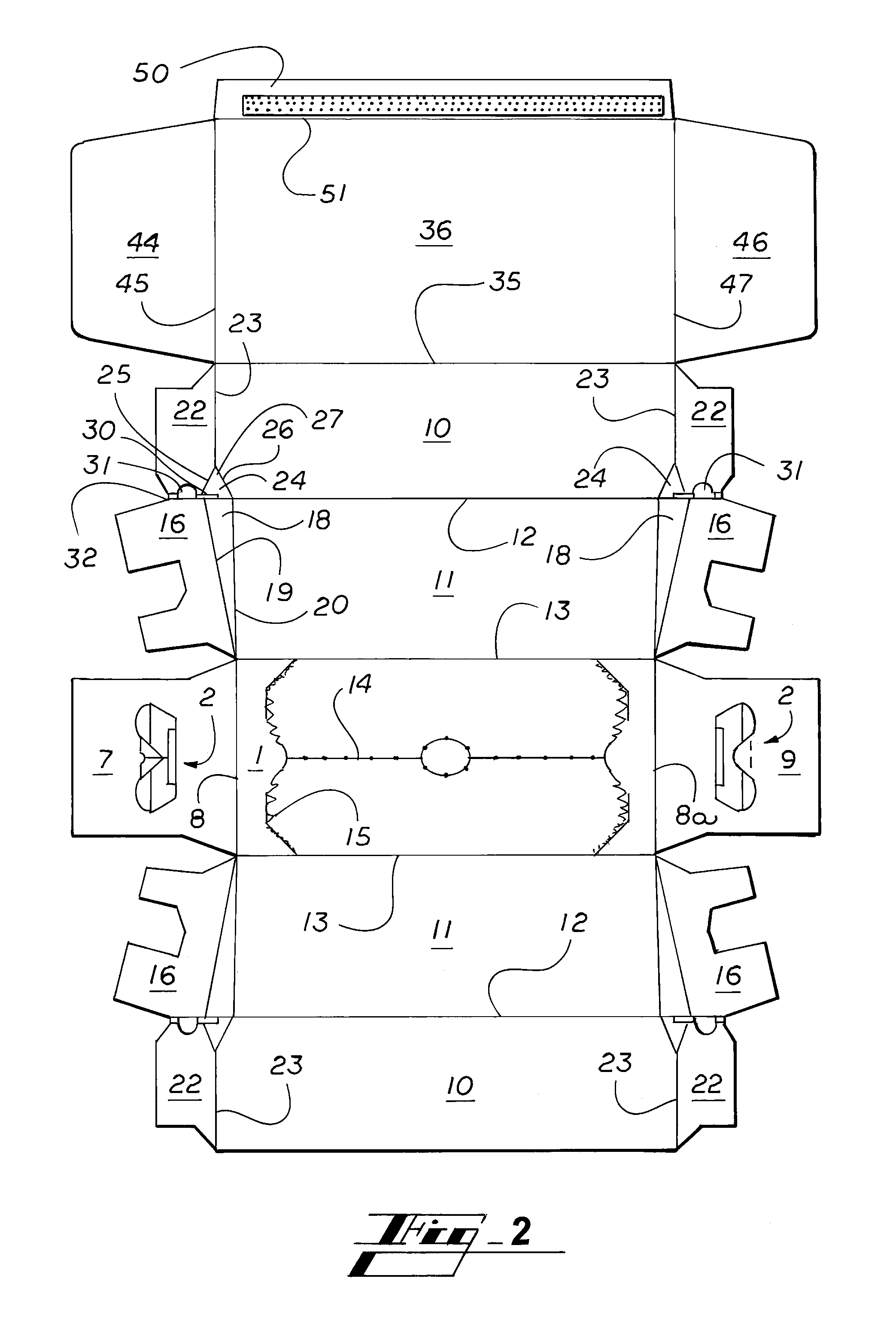 Carton handle with bottle neck avoidance