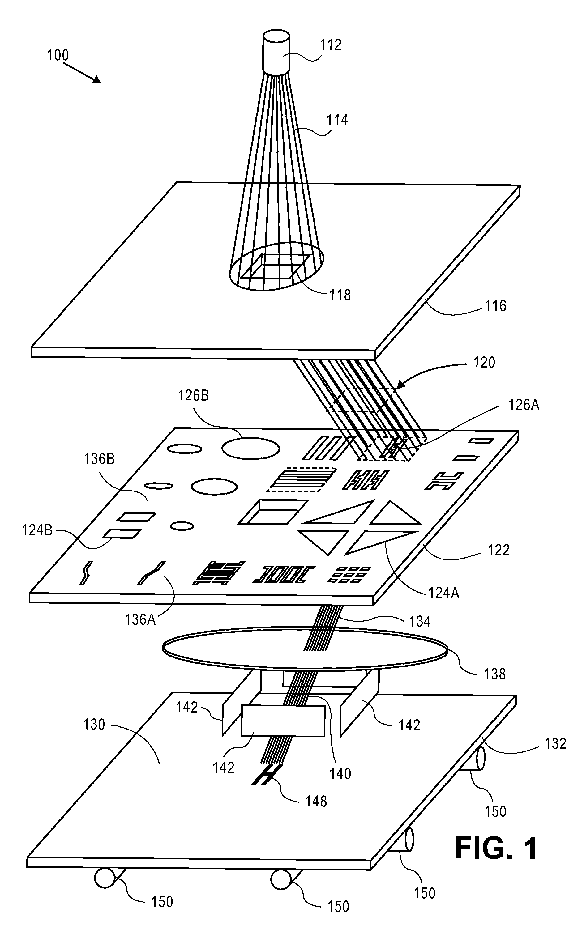 Method and system for fracturing a pattern using charged particle beam lithography with multiple exposure passes having different dosages